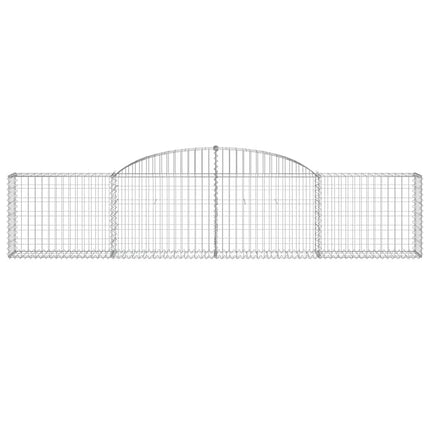 buede gabionkurve 9 stk. 300x30x60/80 cm galvaniseret jern
