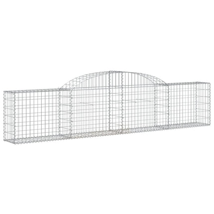 buede gabionkurve 10 stk. 300x30x60/80 cm galvaniseret jern