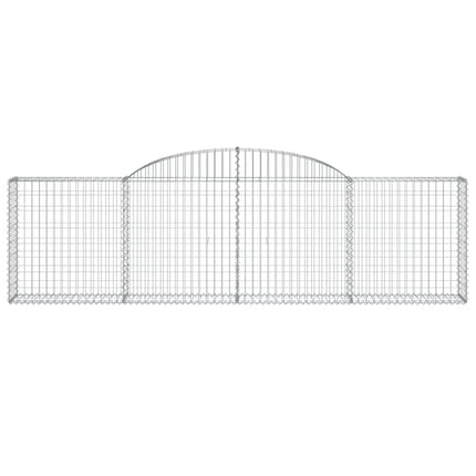 buede gabionkurve 11 stk. 300x30x80/100 cm galvaniseret jern
