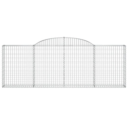 buede gabionkurve 12 stk. 300x30x100/120 cm galvaniseret jern
