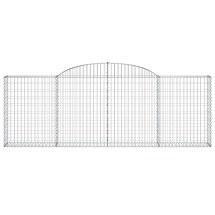 buede gabionkurve 13 stk. 300x30x100/120 cm galvaniseret jern