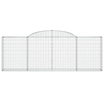 buede gabionkurve 15 stk. 300x30x100/120 cm galvaniseret jern