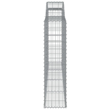 buede gabionkurve 20 stk. 300x30x120/140 cm galvaniseret jern