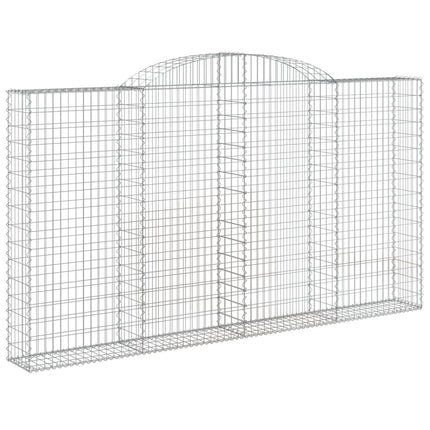 buede gabionkurve 5 stk. 300x30x160/180 cm galvaniseret jern