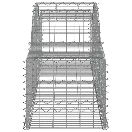 buede gabionkurve 2 stk. 300x50x40/60 cm galvaniseret jern