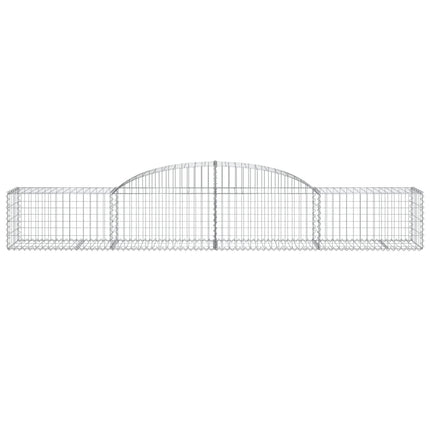 buede gabionkurve 4 stk. 300x50x40/60 cm galvaniseret jern