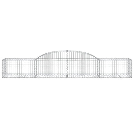 buede gabionkurve 10 stk. 300x50x40/60 cm galvaniseret jern