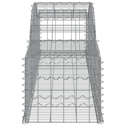 buede gabionkurve 25 stk. 300x50x40/60 cm galvaniseret jern