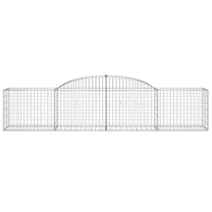 buede gabionkurve 7 stk. 300x50x60/80 cm galvaniseret jern