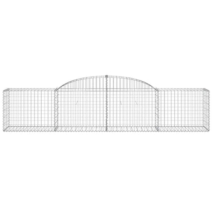 buede gabionkurve 11 stk. 300x50x60/80 cm galvaniseret jern