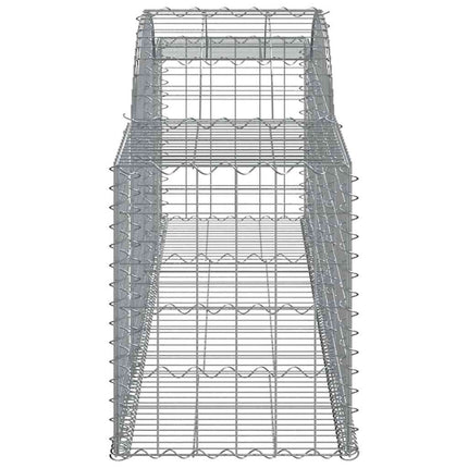 buede gabionkurve 11 stk. 300x50x60/80 cm galvaniseret jern
