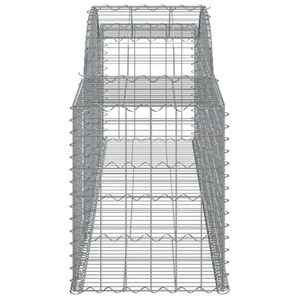 buede gabionkurve 25 stk. 300x50x60/80 cm galvaniseret jern