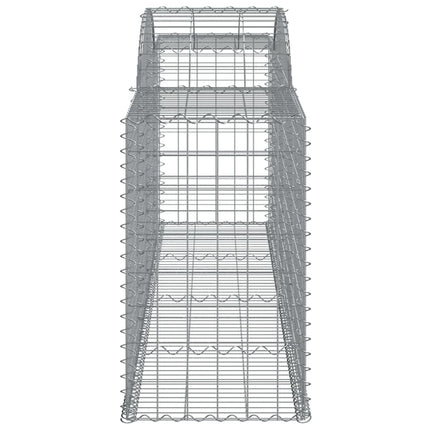 buede gabionkurve 15 stk. 300x50x80/100 cm galvaniseret jern