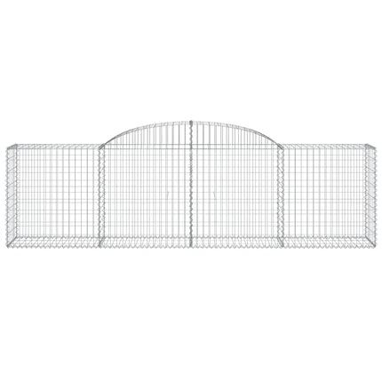 buede gabionkurve 20 stk. 300x50x80/100 cm galvaniseret jern