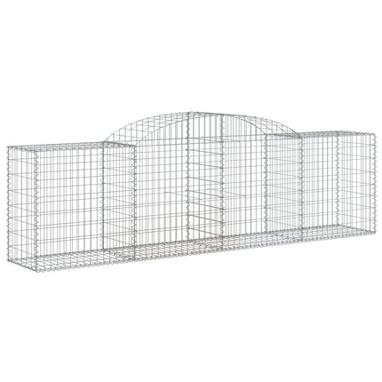 buede gabionkurve 30 stk. 300x50x80/100 cm galvaniseret jern