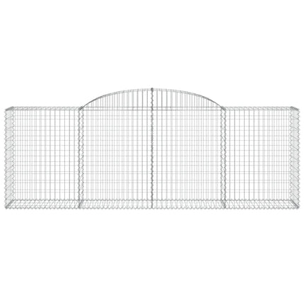 buede gabionkurve 4 stk. 300x50x100/120 cm galvaniseret jern