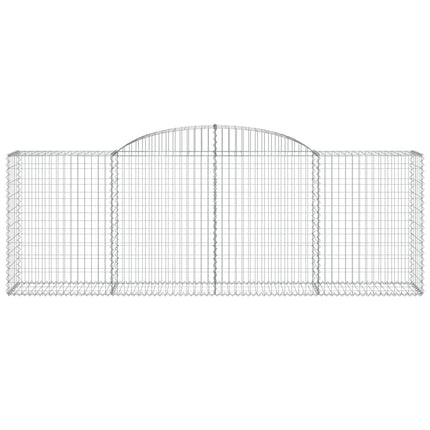 buede gabionkurve 6 stk. 300x50x100/120 cm galvaniseret jern