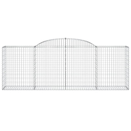 buede gabionkurve 11 stk. 300x50x100/120 cm galvaniseret jern