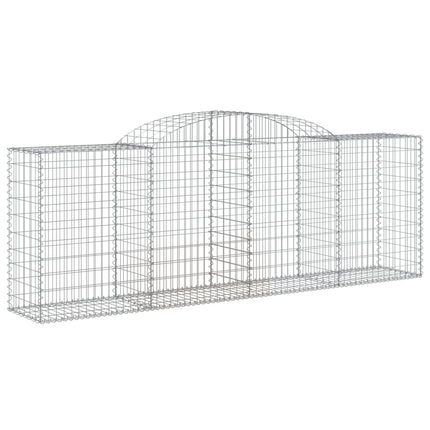 buede gabionkurve 30 stk. 300x50x100/120 cm galvaniseret jern