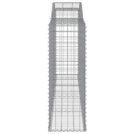buede gabionkurve 2 stk. 300x50x140/160 cm galvaniseret jern