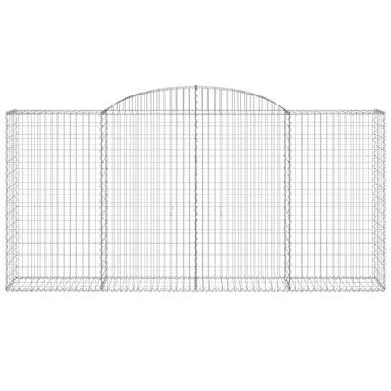 buede gabionkurve 10 stk. 300x50x140/160 cm galvaniseret jern