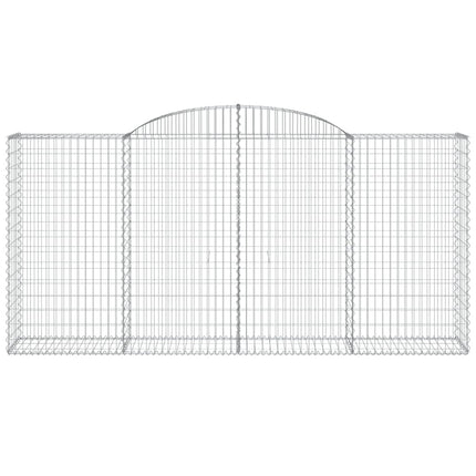 buede gabionkurve 30 stk. 300x50x140/160 cm galvaniseret jern