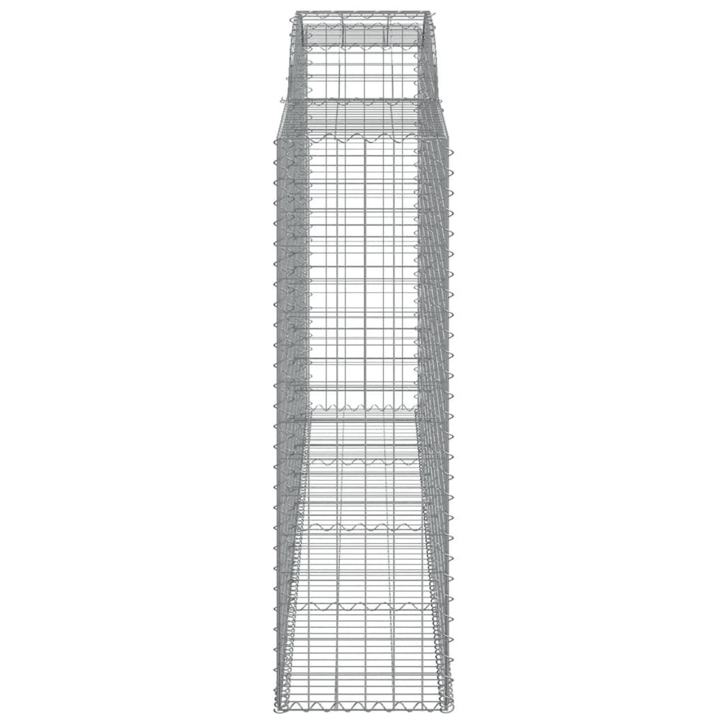 buede gabionkurve 2 stk. 300x50x160/180 cm galvaniseret jern