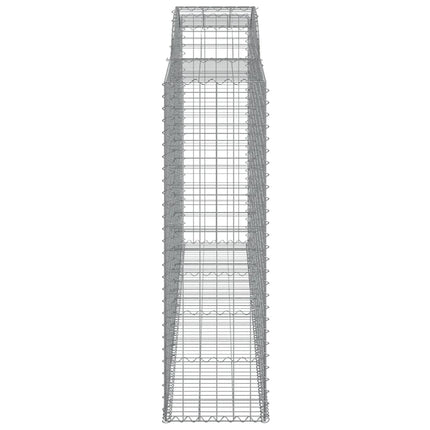 buede gabionkurve 17 stk. 300x50x160/180 cm galvaniseret jern