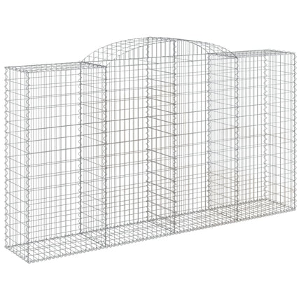 buede gabionkurve 20 stk. 300x50x160/180 cm galvaniseret jern