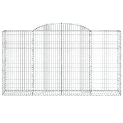 buede gabionkurve 20 stk. 300x50x160/180 cm galvaniseret jern