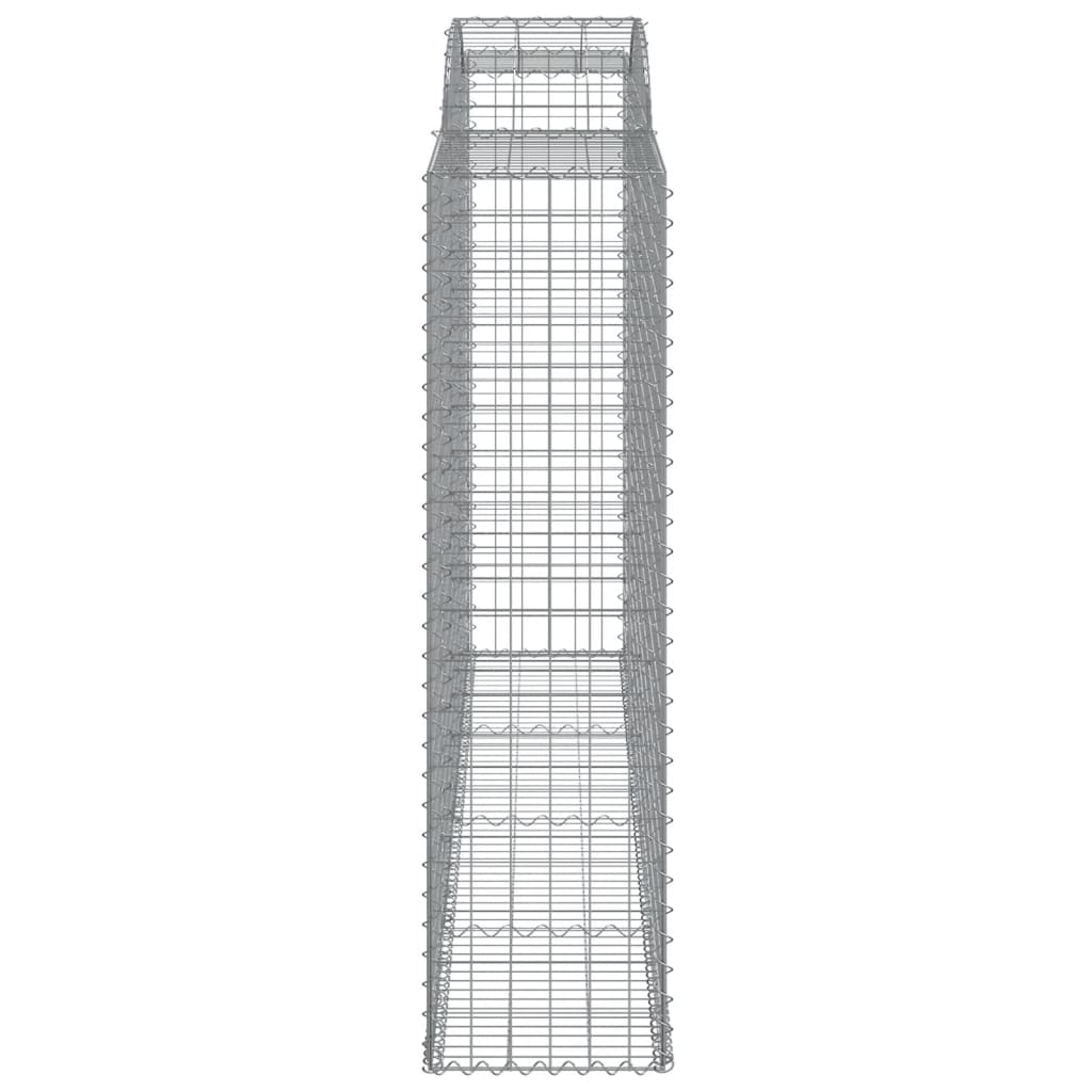 buede gabionkurve 5 stk. 300x50x180/200 cm galvaniseret jern