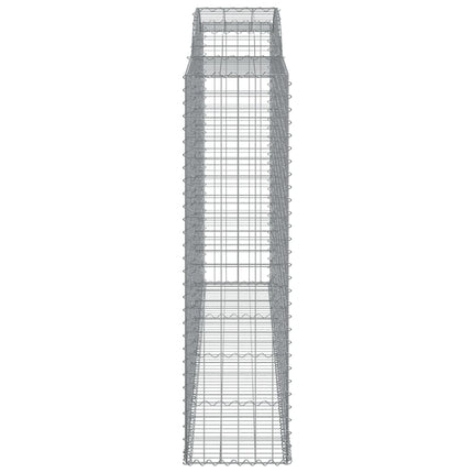 buede gabionkurve 11 stk. 300x50x180/200 cm galvaniseret jern