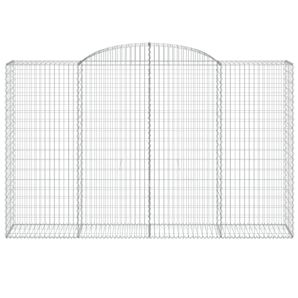 buede gabionkurve 25 stk. 300x50x180/200 cm galvaniseret jern