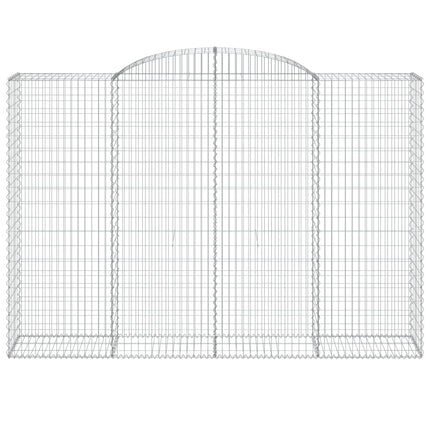 buede gabionkurve 11 stk. 300x50x200/220 cm galvaniseret jern
