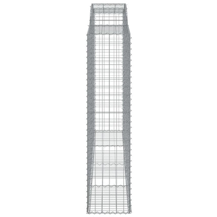 buede gabionkurve 11 stk. 300x50x200/220 cm galvaniseret jern