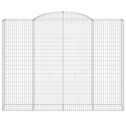 buede gabionkurve 11 stk. 300x50x220/240 cm galvaniseret jern