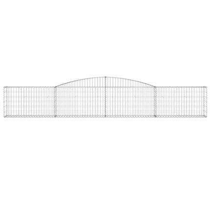 buede gabionkurve 10 stk. 400x30x60/80 cm galvaniseret jern