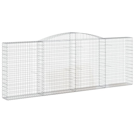 buede gabionkurve 3 stk. 400x30x140/160 cm galvaniseret jern