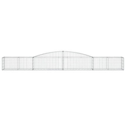 buede gabionkurve 20 stk. 400x50x40/60 cm galvaniseret jern