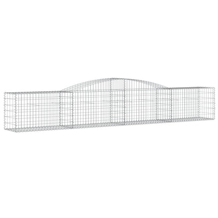 buede gabionkurve 3 stk. 400x50x60/80 cm galvaniseret jern