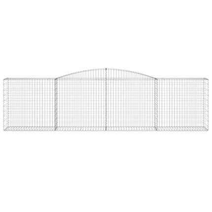 buede gabionkurve 25 stk. 400x50x100/120 cm galvaniseret jern