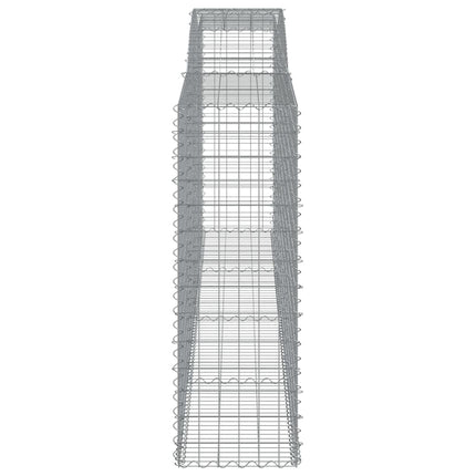 buede gabionkurve 20 stk. 400x50x140/160 cm galvaniseret jern