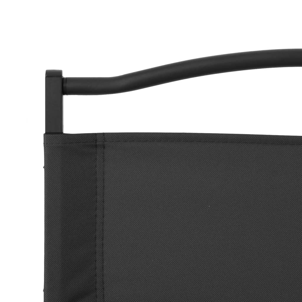 campingstole 2 stk. 54x43x59 cm oxfordstof sort
