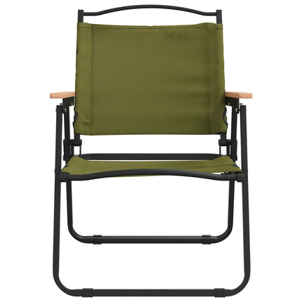 campingstole 2 stk. 54x55x78 cm oxfordstof Grøn