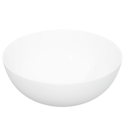 håndvask 36x15 cm keramik rund hvid