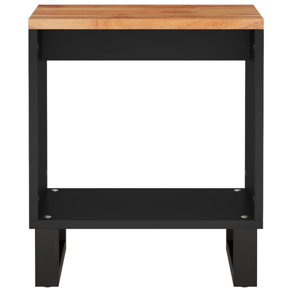 sofabord 40x31x46 cm massivt akacietræ og konstrueret træ