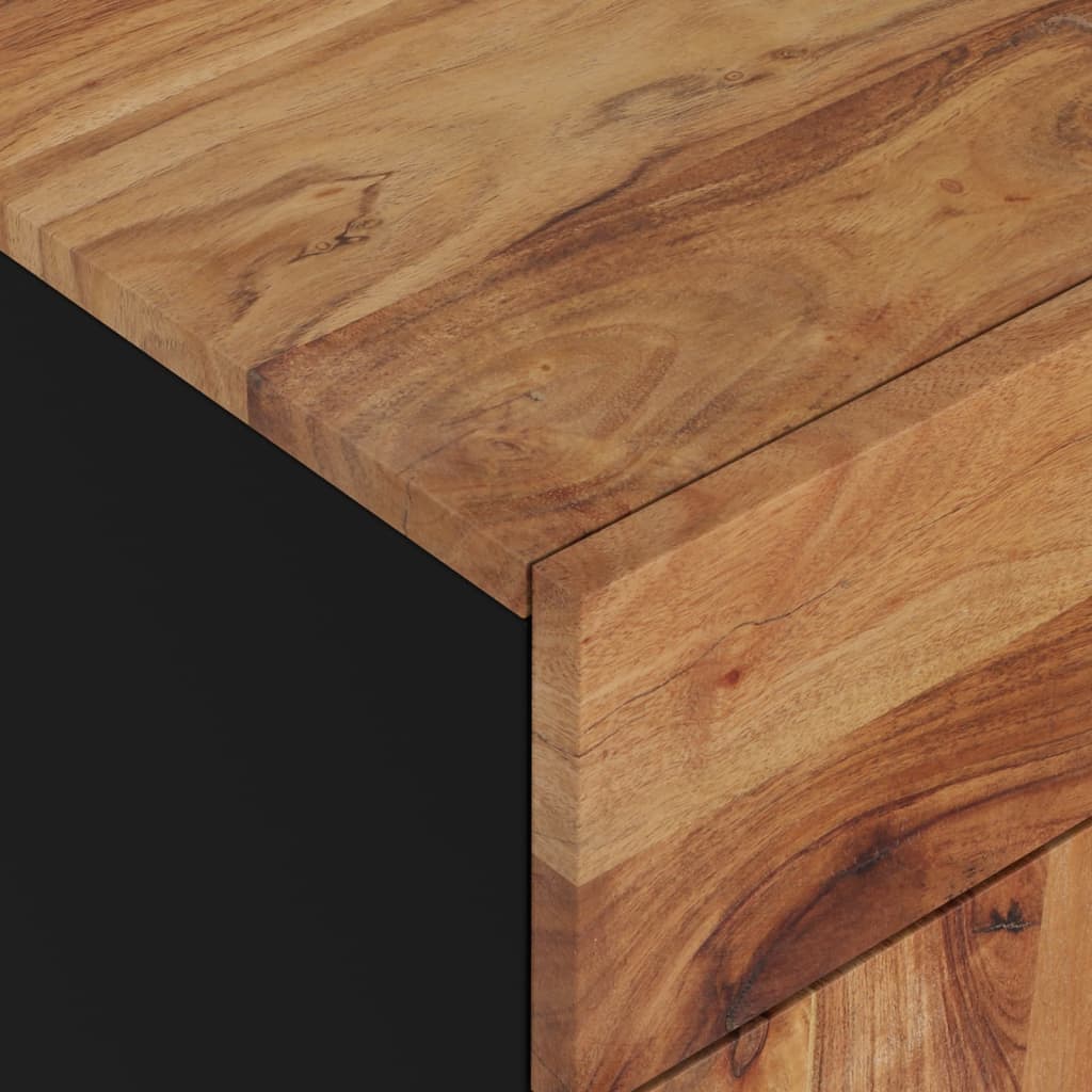 sengebord 50x33x60 cm massivt akacietræ og konstrueret træ