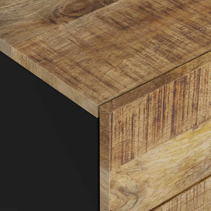 sengebord 50x33x62 cm massivt mangotræ og konstrueret træ
