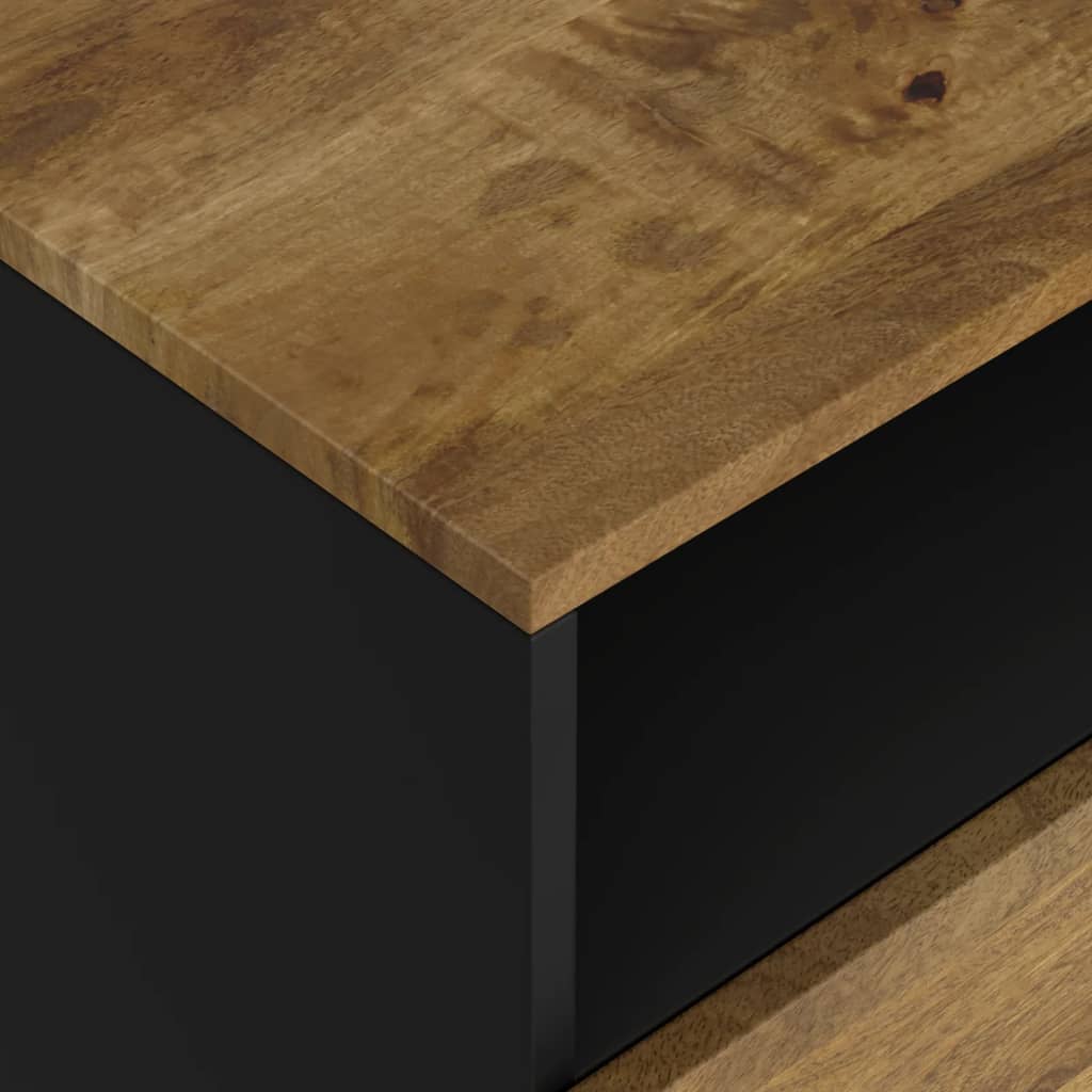 sengebord 50x33x62 cm massivt mangotræ og konstrueret træ