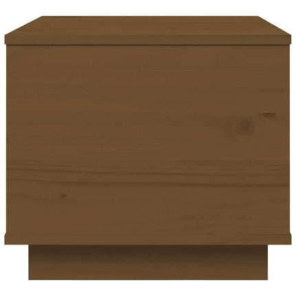 sofabord 40x50x35 cm massivt fyrretræ gyldenbrun